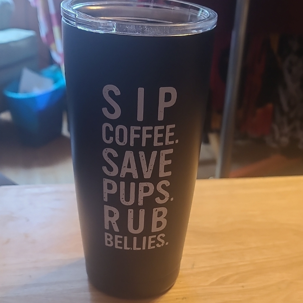 Source Unknown Black Coffee & Tea Tumbler